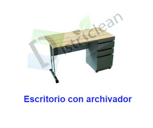 Escritorio con archivador