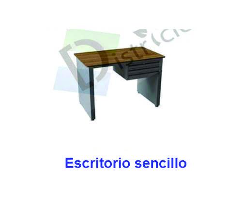 escritorio sencillo