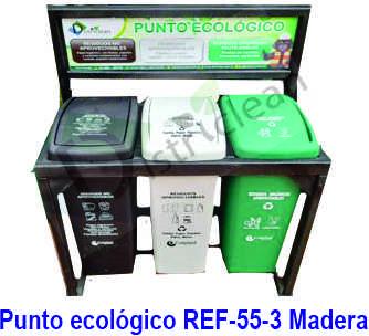 Punto ecologico REF-55-3-madera plástica