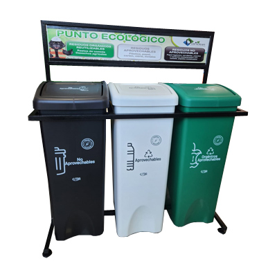 Punto ecológico de 55 litros