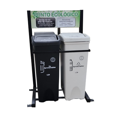 Punto ecológico de 55 litros