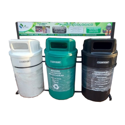 Punto ecológico de 208 litros